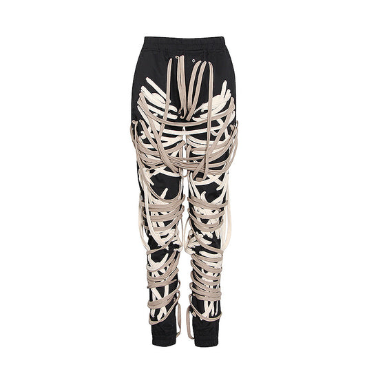 Pantalones Casuales para Mujer con Bolsillos 3D y Cordón Ajustable - Image 2