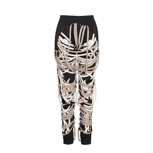 Pantalones Casuales para Mujer con Bolsillos 3D y Cordón Ajustable - Image 2