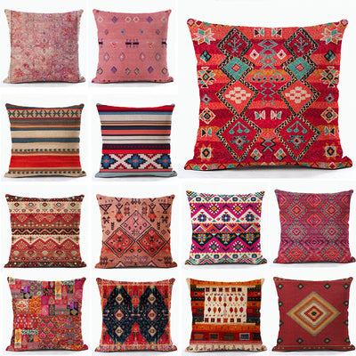 Funda de Almohada Bohemia con Estampado Étnico - Image 39