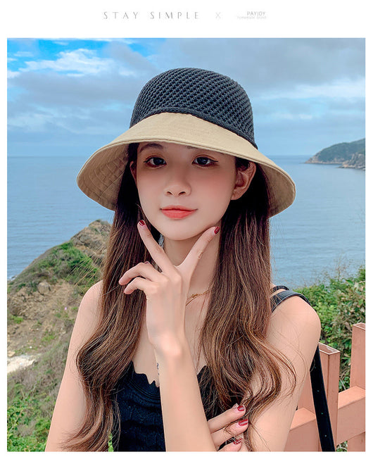 Gorro de Sol para Mujer con Malla Transpirable y Moño - Image 15