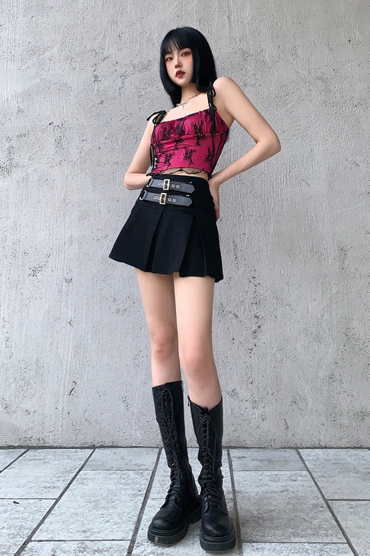 Falda Patinadora Elegante Estilo Cool Girl - Image 3