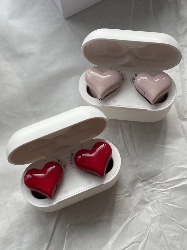 Audífonos Inalámbricos Bluetooth en Forma de Corazón - Diseño Premium