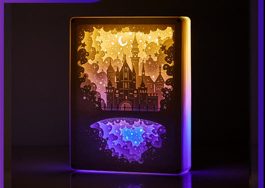 Lámpara Nocturna USB de Papel Tridimensional - Protección Ocular Romántica - Image 3