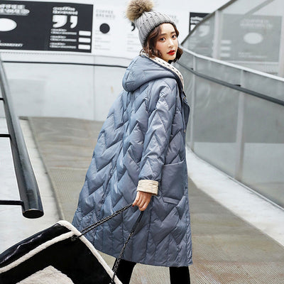 Chaqueta Suelta Cálida de Largo Medio para Mujer - Image 5