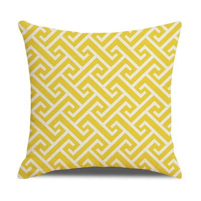 Funda de Almohada Lino Geometría Simple - Diseño Moderno para Sofá y Hogar - Image 22
