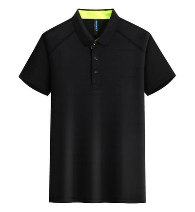 Polo Deportivo de Seda Cristal con Solapa - Secado Rápido para Actividades al Aire Libre - Image 2