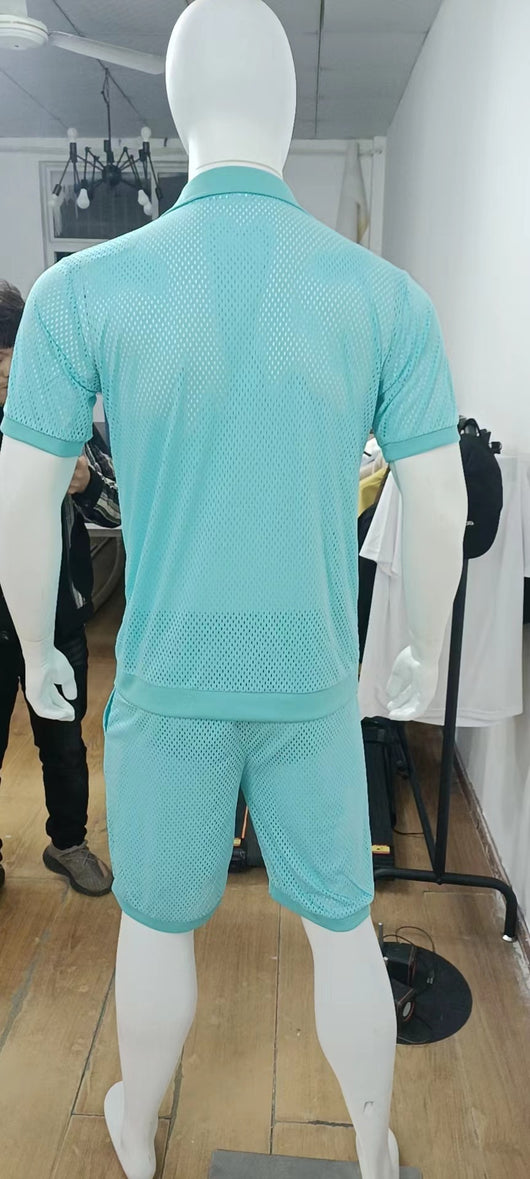 Traje Casual Transpirable de Malla Fresca - Image 20