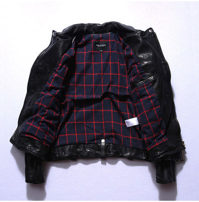 Chaqueta de Cuero Genuino para Motocicleta - Protección y Estilo - Image 4