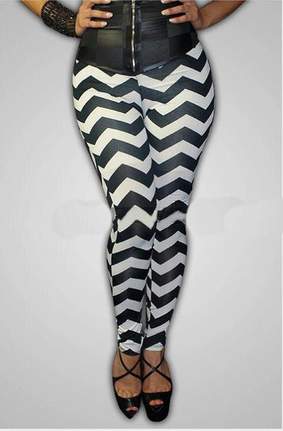 Pantalones Casuales a Cuadros Blanco y Negro