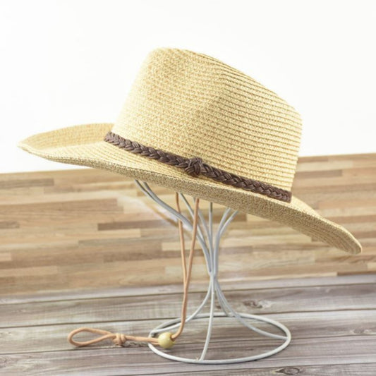 Sombrero de Paja Plegable con Ala Ancha para Hombre - Protección Solar Perfecta