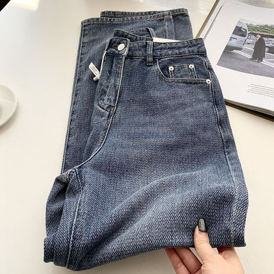 Jeans Rectos Azul Retro para Mujer - Image 20