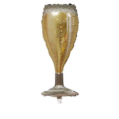 Globo Metalizado para Decoración de Fiestas, Bodas y Bares - Diseño Champagne y Whiskey - Image 5