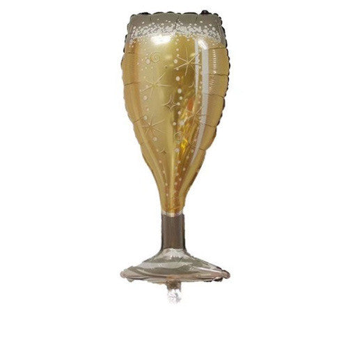 Globo Metalizado para Decoración de Fiestas, Bodas y Bares - Diseño Champagne y Whiskey - Image 5