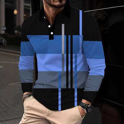 Camisa Casual Slim Fit con Estampado 3D y Cuello Solapa - Image 24