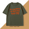 Playera Masculina con Estampado de Letras en Inglés