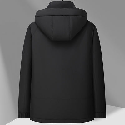 Chaqueta Impermeable con Capucha de Plumón de Pato Blanco - Image 6