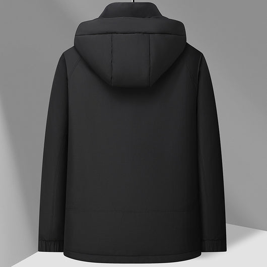 Chaqueta Impermeable con Capucha de Plumón de Pato Blanco - Image 6