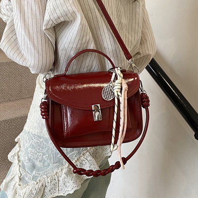 Bolso Bandolera Cuadrado Retro Portátil para Mujer