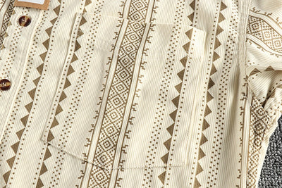Camisa Casual Hombre Estilo Navajo Retro Americano - Image 19