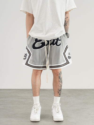 Shorts de Baloncesto con Malla Reforzada y Bordados - Image 4