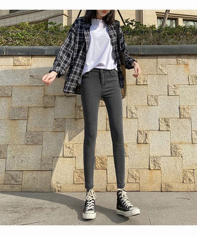Jeans Skinny Retro Estilo Hong Kong para Mujer - Tela Ligera Verano - Image 8