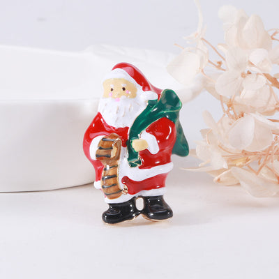 Broche Navideño Papá Noel con Esmalte Tridimensional y Efecto Goteo - Image 12