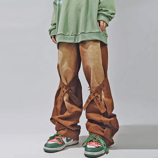 Pantalón Recto de Pierna Ancha con Corte Holgado - Image 7