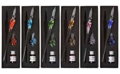 Set de Pluma Sumergible con Flor de Cristal Elegante - Image 18