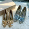 Tacones Altos de Mujer con Cristales Brillantes - Diseño Elegante
