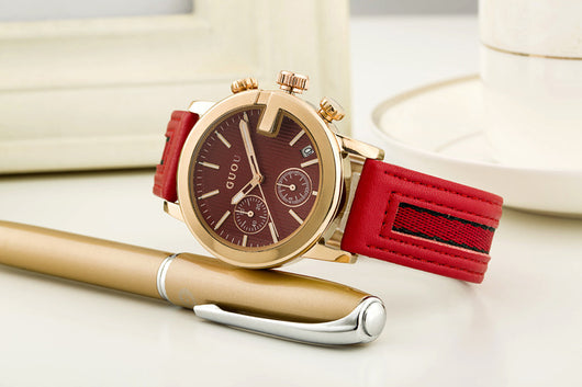 Reloj Pulsera Dama con Calendario y Esfera Pequeña - Image 9