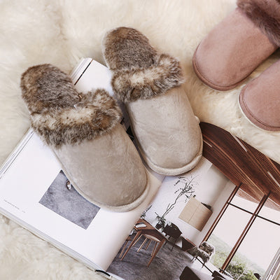 Pantuflas de Pareja en Lana con Suela Antideslizante - Image 16