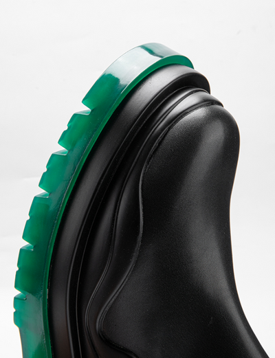 Botas Martín Verde de Caña Alta Invierno Forradas Estilo Retro Suela Gruesa - Image 7