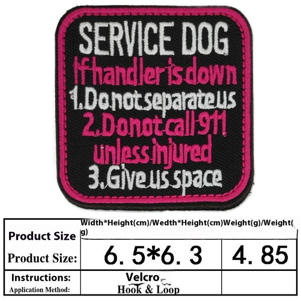 Accesorios para Perros con Bordado y Velcro - Pegatinas Decorativas Personalizables