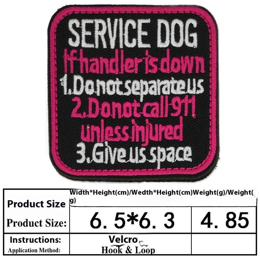 Accesorios para Perros con Bordado y Velcro - Pegatinas Decorativas Personalizables - Image 2
