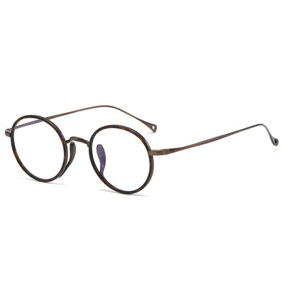 Lentes Retro de Titanio Puro - Marco Redondo Vintage - Image 4