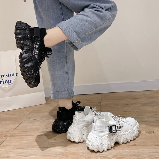 Zapatillas Deportivas Papá con Suela Gruesa y Tejido Volador - Image 4