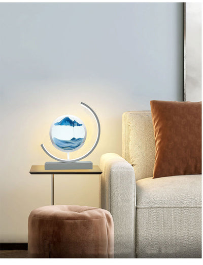Lámpara de Arena Fluida en Vidrio - Luz Nocturna Recargable DIY Handmade - Image 15
