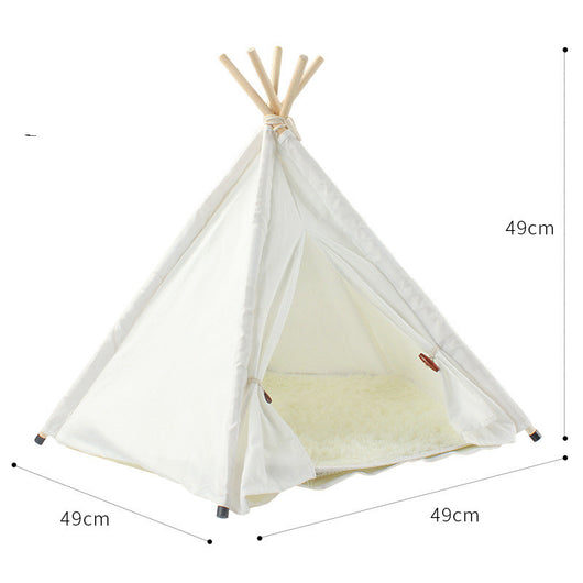 Carpa Desmontable para Mascotas con Tela de Algodón Lavable - Image 4
