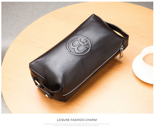 Bolsa de Cuero Genuino Impermeable para Hombre - Image 15