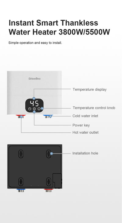 Calentador de Agua Instantáneo Eléctrico Xiaochubao - Image 10