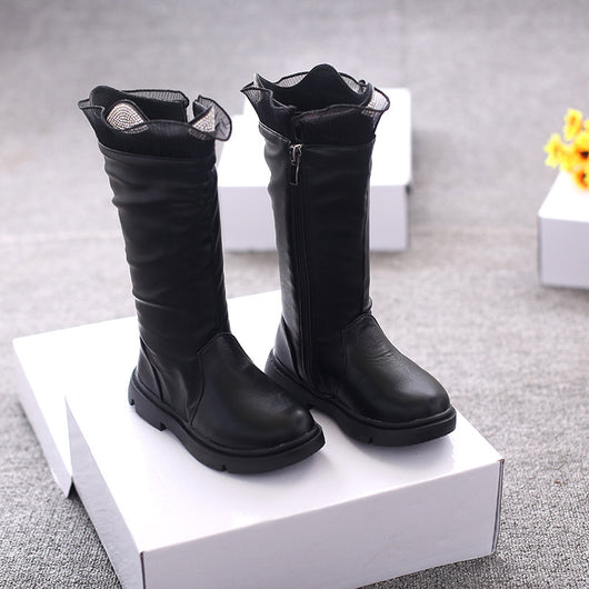 Botas Infantiles de Cuero con Forro de Algodón y Cachemira - Image 6