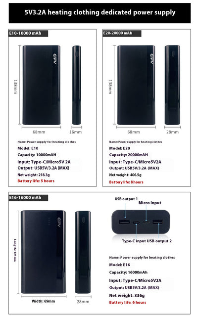 Batería Portátil con Tecnología de Calefacción para Ropa - Image 27