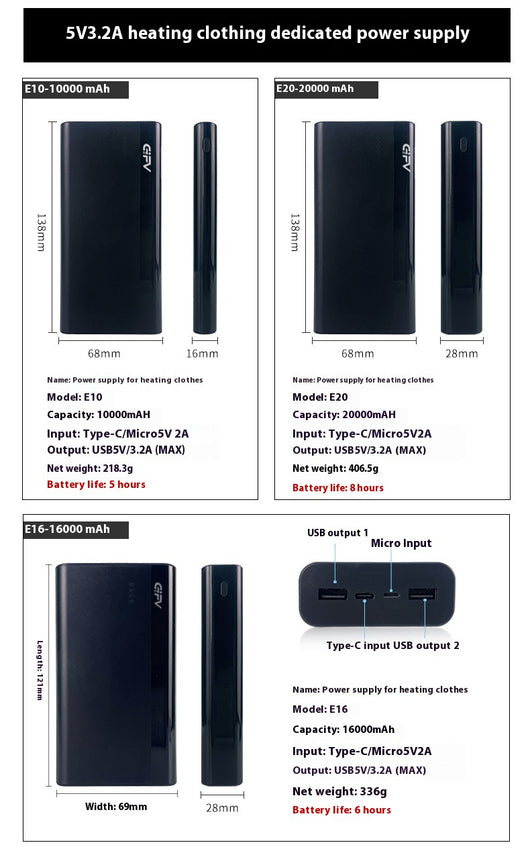 Batería Portátil con Tecnología de Calefacción para Ropa - Image 27