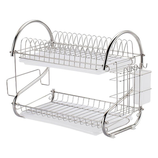 Escurridor de Platos Doble de Bambú con Ventilación - Image 6
