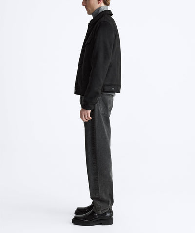 Chaqueta de Solapa en Efecto Gamuza para Hombre - Image 19