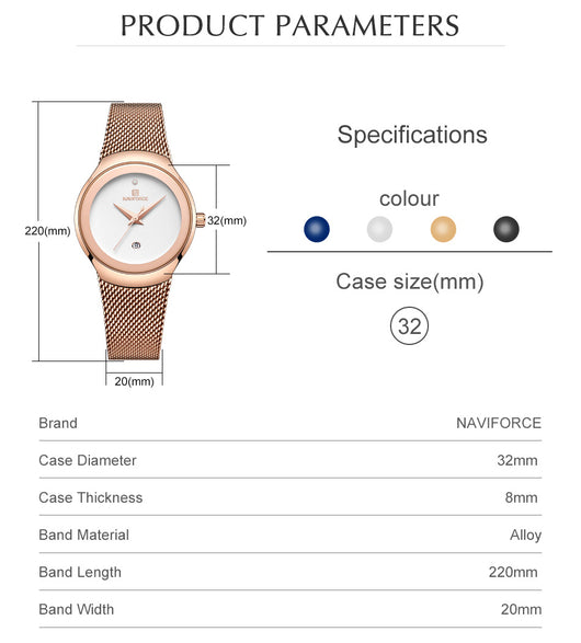 Reloj de Cuarzo con Malla Minimalista - Image 6