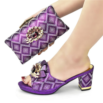 Conjunto de Sandalias y Bolso a Juego con Strass - Estilo Europeo - Image 5