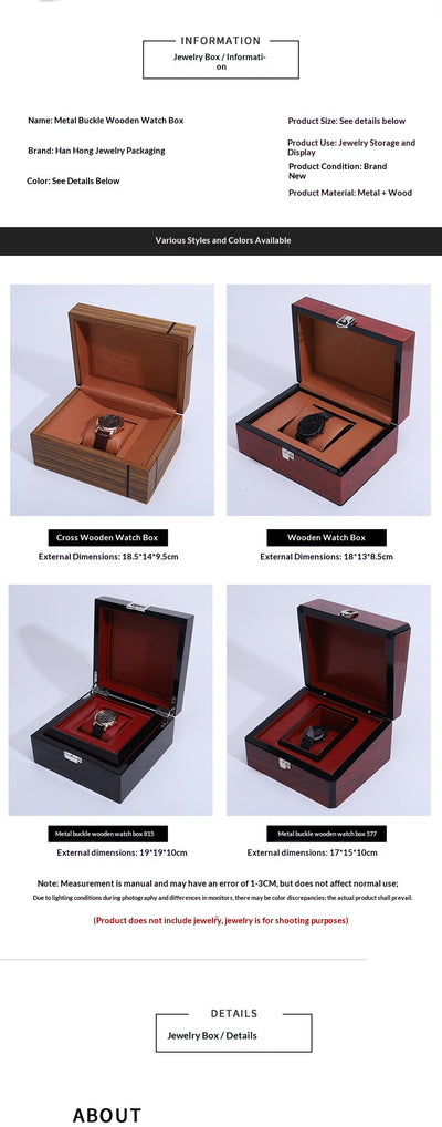 Caja de Almacenamiento y Exhibición para Relojes en Madera Lacada - Image 14