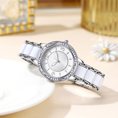 Reloj de Pulsera para Mujer con Correa de Cerámica y Mariposa - Image 6