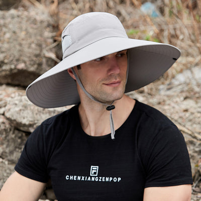 Sombrero Bucket de Ala Ancha para Hombre - Protección Solar Verano - Image 10